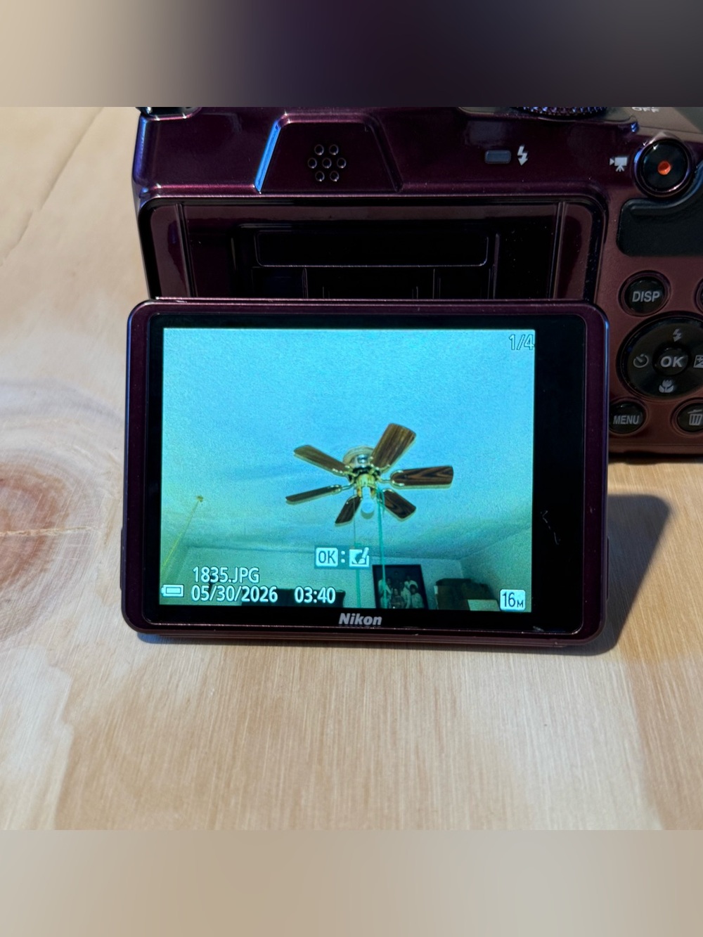 Nikon COOLPIX B500 Digital Camera Plum 16MP 40X Opt Zoom Tested Good w/Bat-Card! - Picture 7 of 15
